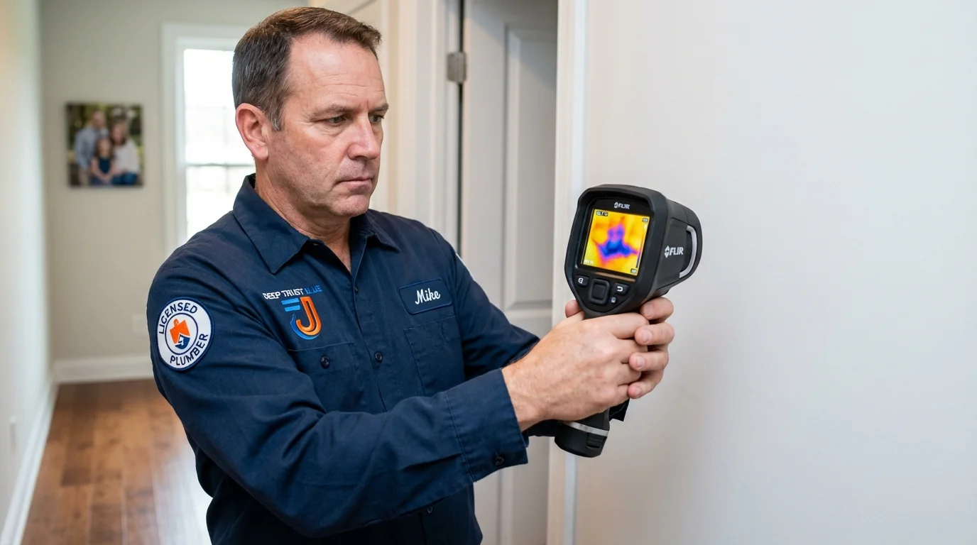 Thermal imaging leak detection by Johns Plumbing LLC in Dowagiac